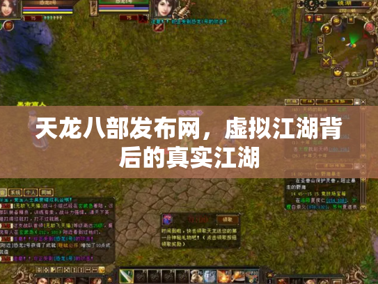 天龙八部发布网，虚拟江湖背后的真实江湖