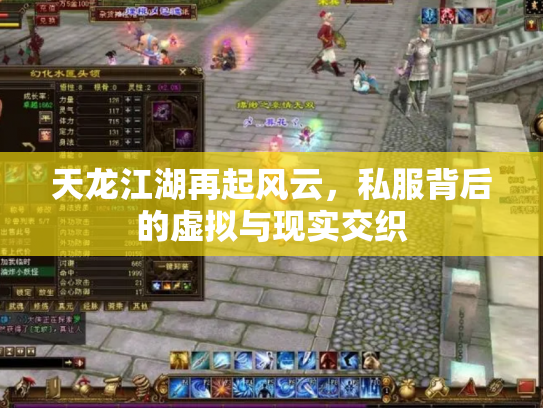 天龙江湖再起风云，私服背后的虚拟与现实交织
