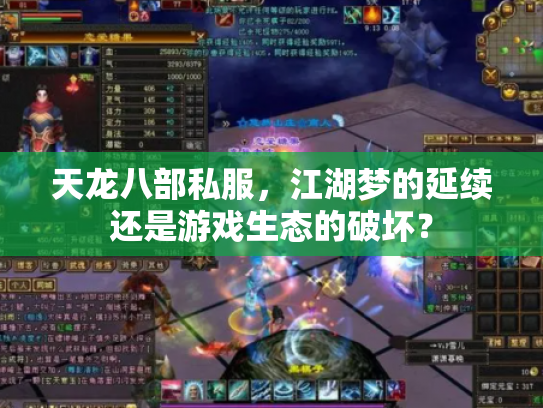天龙八部私服，江湖梦的延续还是游戏生态的破坏？