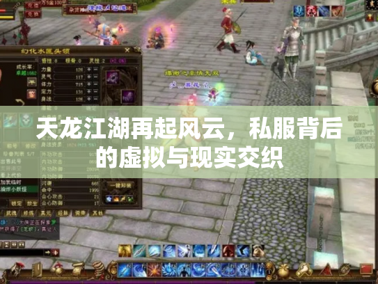 天龙江湖再起风云，私服背后的虚拟与现实交织