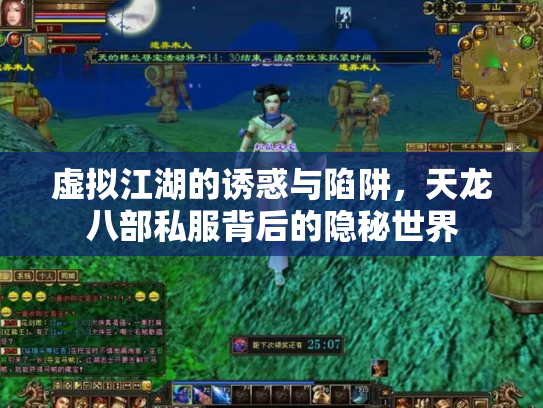 虚拟江湖的诱惑与陷阱，天龙八部私服背后的隐秘世界