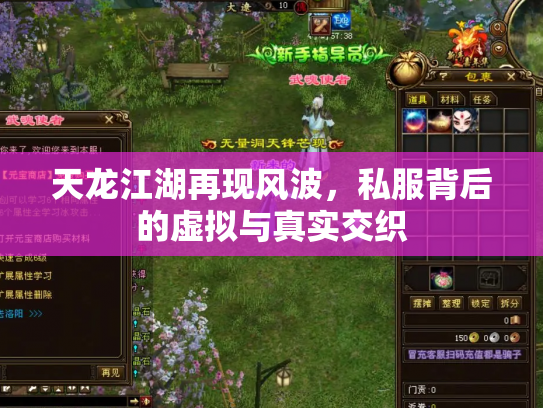 天龙江湖再现风波，私服背后的虚拟与真实交织