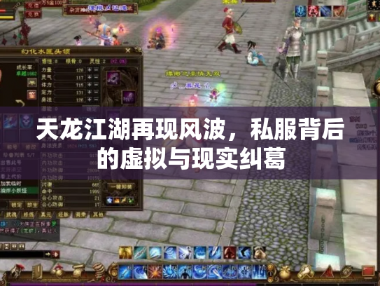 天龙江湖再现风波，私服背后的虚拟与现实纠葛