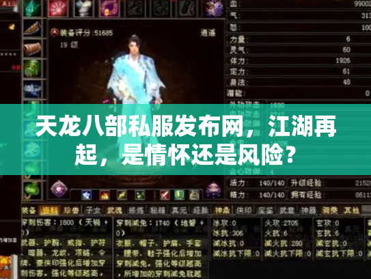 天龙八部私服发布网，江湖再起，是情怀还是风险？