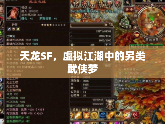 天龙SF，虚拟江湖中的另类武侠梦
