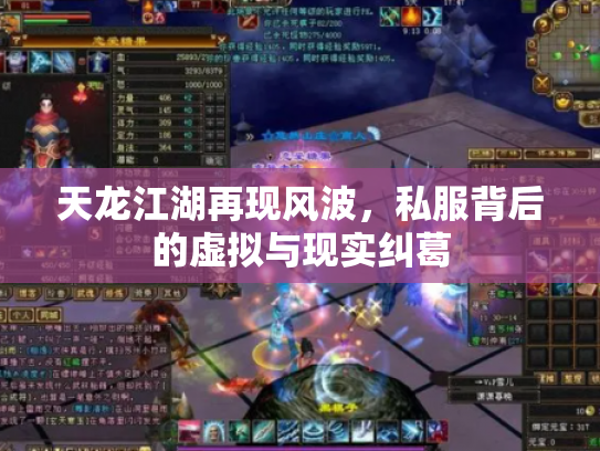 天龙江湖再现风波，私服背后的虚拟与现实纠葛