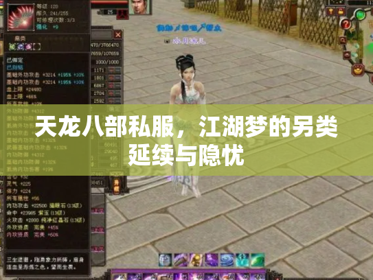天龙八部私服，江湖梦的另类延续与隐忧