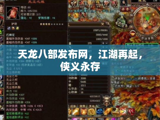 天龙八部发布网，江湖再起，侠义永存
