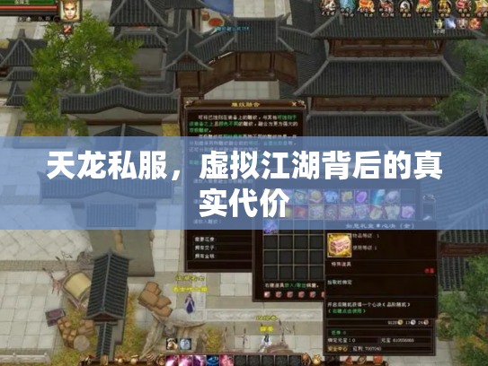 天龙私服，虚拟江湖背后的真实代价