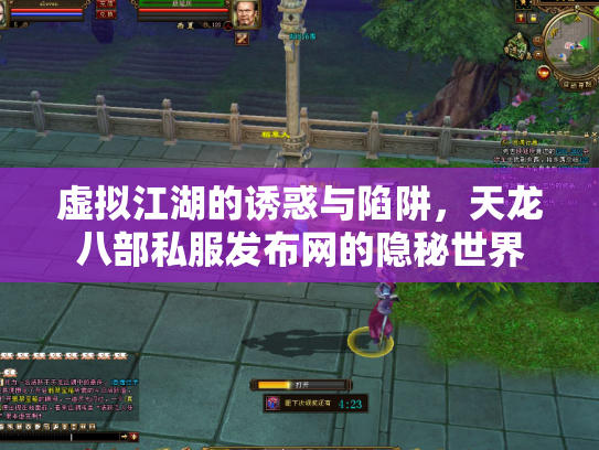 虚拟江湖的诱惑与陷阱，天龙八部私服发布网的隐秘世界
