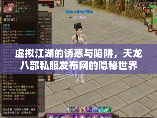虚拟江湖的诱惑与陷阱，天龙八部私服发布网的隐秘世界