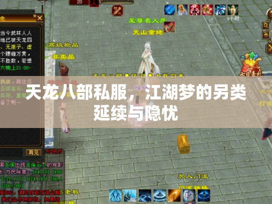 天龙八部私服，江湖梦的另类延续与隐忧