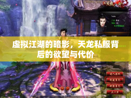 虚拟江湖的暗影，天龙私服背后的欲望与代价