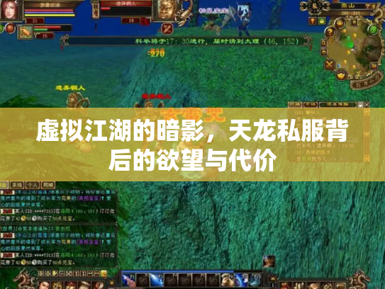 虚拟江湖的暗影，天龙私服背后的欲望与代价