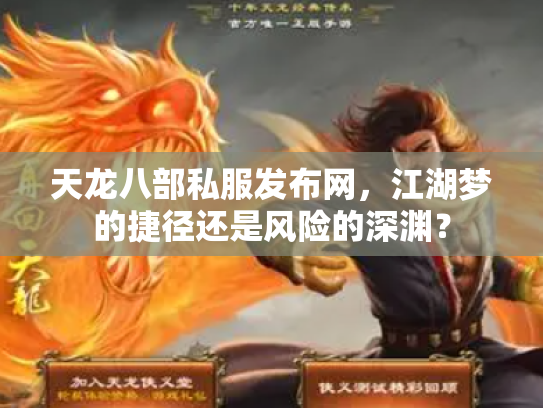 天龙八部私服发布网，江湖梦的捷径还是风险的深渊？