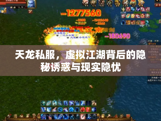 天龙私服，虚拟江湖背后的隐秘诱惑与现实隐忧