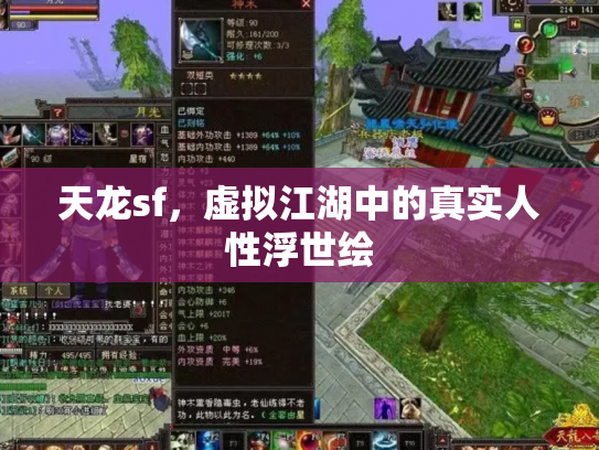 天龙sf，虚拟江湖中的真实人性浮世绘