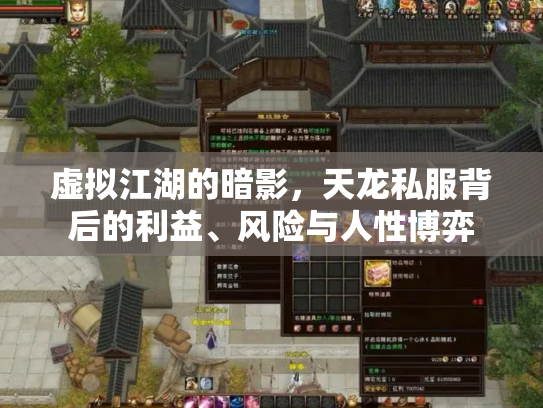 虚拟江湖的暗影，天龙私服背后的利益、风险与人性博弈
