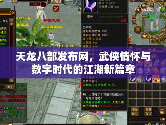 天龙八部发布网，武侠情怀与数字时代的江湖新篇章