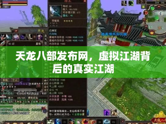 天龙八部发布网，虚拟江湖背后的真实江湖