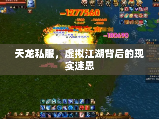 天龙私服，虚拟江湖背后的现实迷思