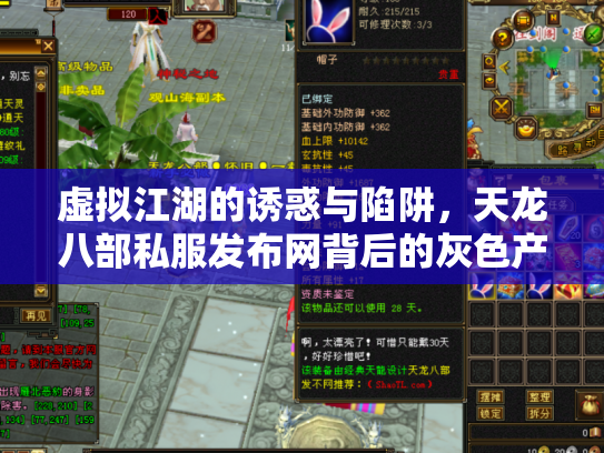 虚拟江湖的诱惑与陷阱，天龙八部私服发布网背后的灰色产业链