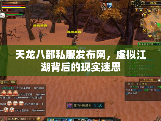 天龙八部私服发布网，虚拟江湖背后的现实迷思