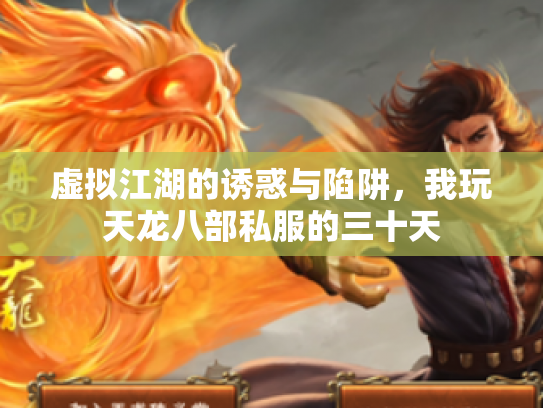 虚拟江湖的诱惑与陷阱，我玩天龙八部私服的三十天