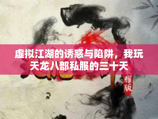 虚拟江湖的诱惑与陷阱，我玩天龙八部私服的三十天