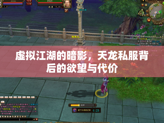 虚拟江湖的暗影，天龙私服背后的欲望与代价