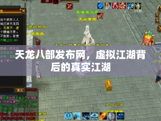 天龙八部发布网，虚拟江湖背后的真实江湖