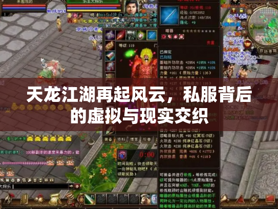 天龙江湖再起风云，私服背后的虚拟与现实交织