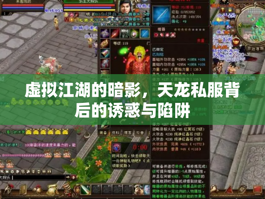 虚拟江湖的暗影，天龙私服背后的诱惑与陷阱