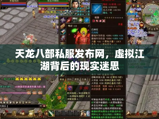 天龙八部私服发布网，虚拟江湖背后的现实迷思