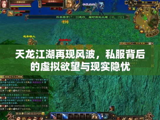 天龙江湖再现风波，私服背后的虚拟欲望与现实隐忧