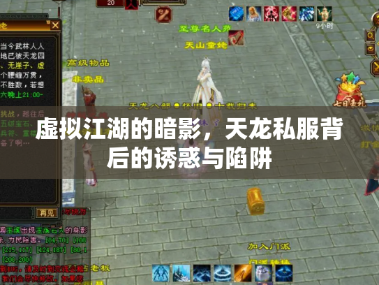 虚拟江湖的暗影，天龙私服背后的诱惑与陷阱