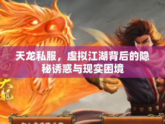 天龙私服，虚拟江湖背后的隐秘诱惑与现实困境