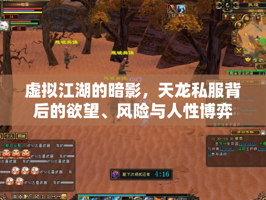 虚拟江湖的暗影，天龙私服背后的欲望、风险与人性博弈