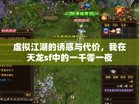 虚拟江湖的诱惑与代价，我在天龙sf中的一千零一夜