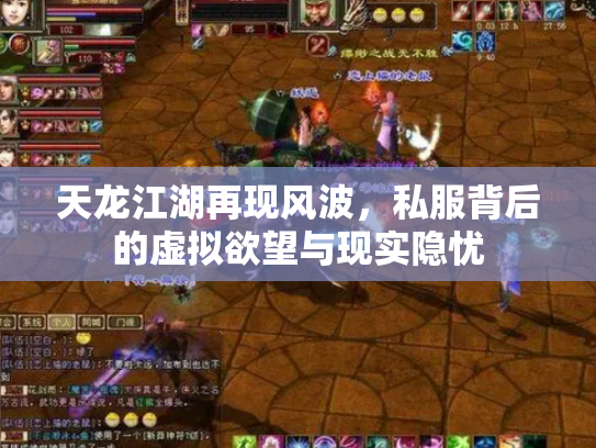 天龙江湖再现风波，私服背后的虚拟欲望与现实隐忧