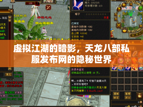 虚拟江湖的暗影，天龙八部私服发布网的隐秘世界