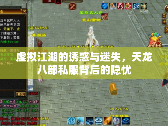 虚拟江湖的诱惑与迷失，天龙八部私服背后的隐忧