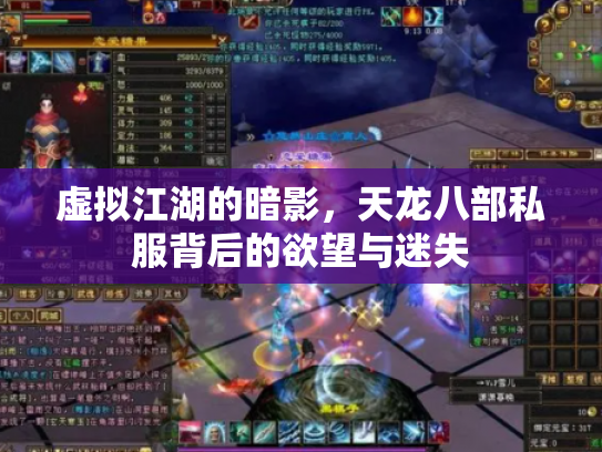 虚拟江湖的暗影，天龙八部私服背后的欲望与迷失