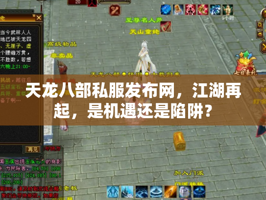 天龙八部私服发布网，江湖再起，是机遇还是陷阱？
