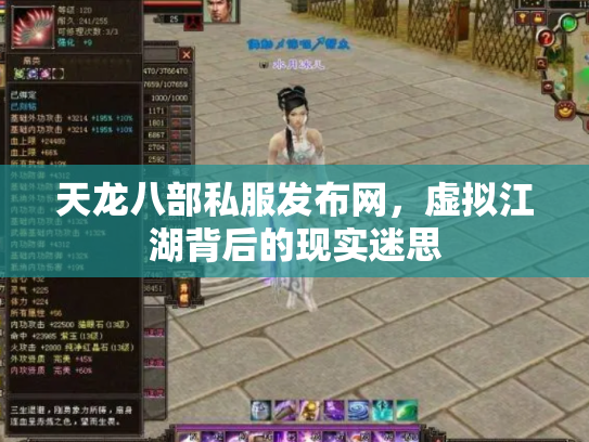 天龙八部私服发布网，虚拟江湖背后的现实迷思