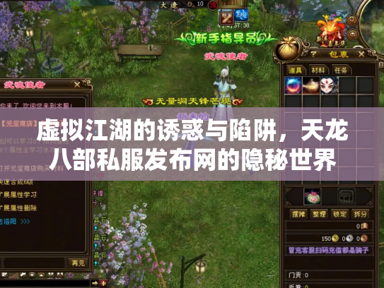 虚拟江湖的诱惑与陷阱，天龙八部私服发布网的隐秘世界