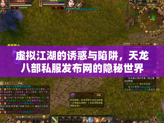 虚拟江湖的诱惑与陷阱，天龙八部私服发布网的隐秘世界