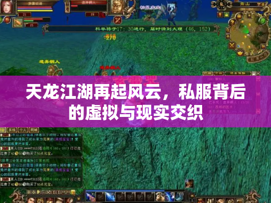 天龙江湖再起风云，私服背后的虚拟与现实交织