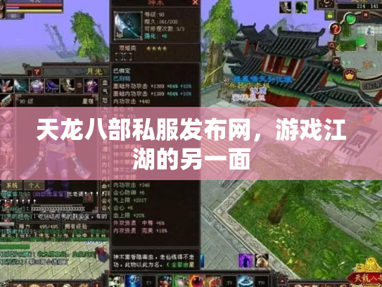 天龙八部私服发布网，游戏江湖的另一面