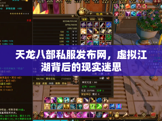 天龙八部私服发布网，虚拟江湖背后的现实迷思